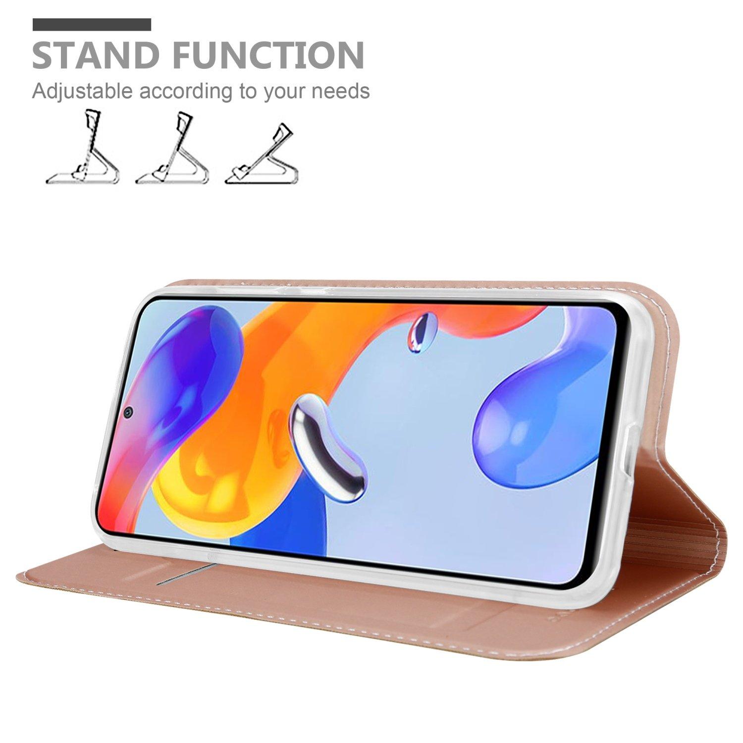 Cadorabo  Housse compatible avec Xiaomi RedMi NOTE 11 PRO 4G / 5G - Coque de protection avec fermeture magnétique, fonction de support et compartiment pour carte 