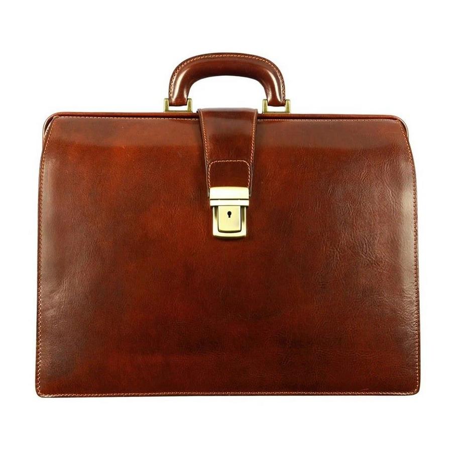 Große Leder Aktentasche
