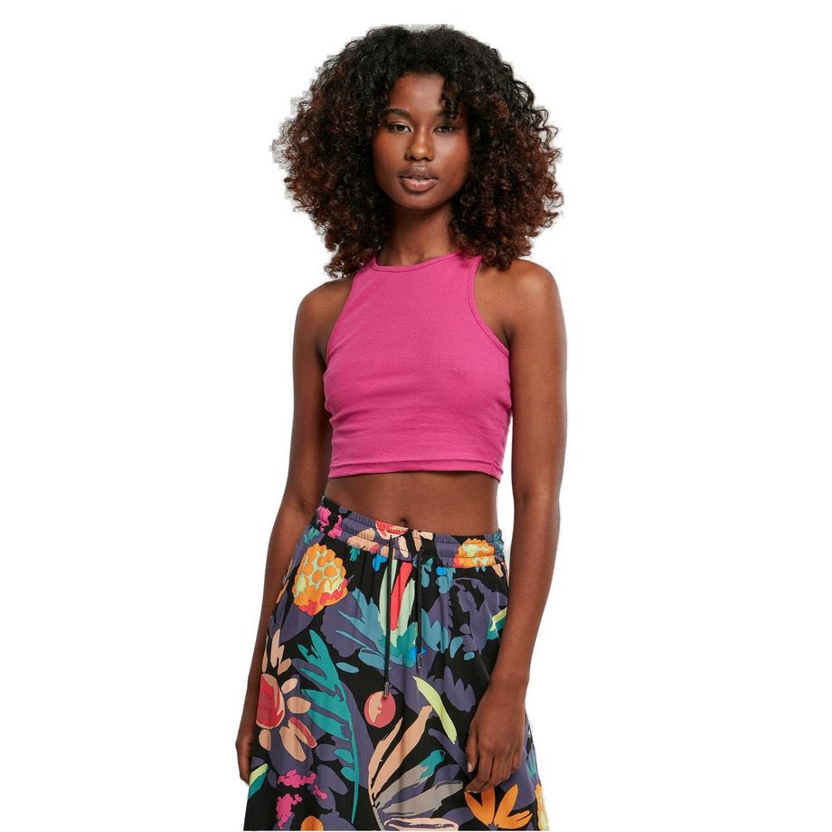 URBAN CLASSICS Geripptes Kurzes Tanktop  