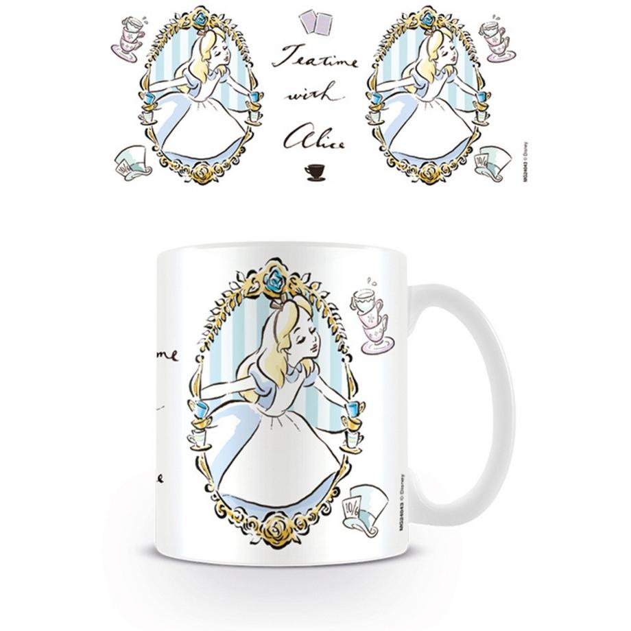 Alice in Wonderland Kaffeebecher, Rahmen  
