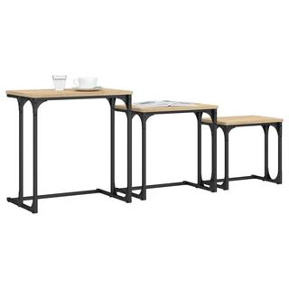 VidaXL Table basse gigogne bois d'ingénierie  