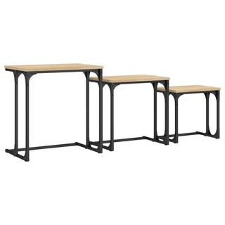 VidaXL Table basse gigogne bois d'ingénierie  