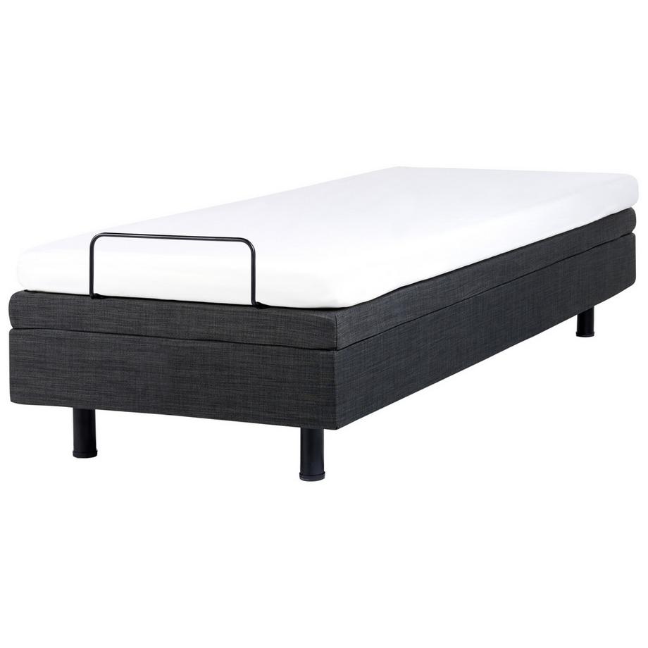 Beliani Lit réglable sans tête de lit en Tissu  DUKE  