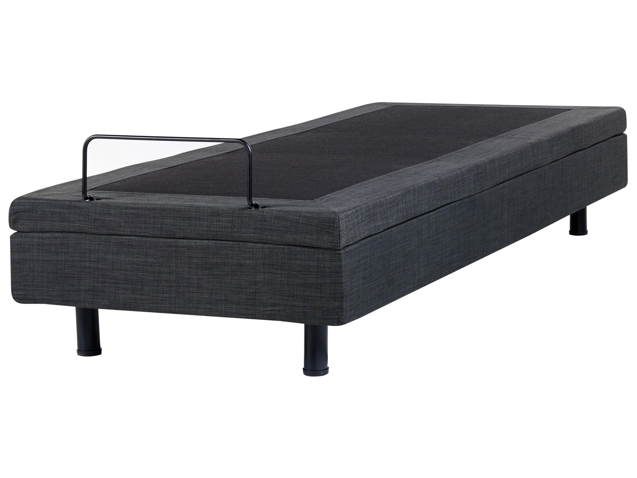 Beliani Letto regolabile senza testiera en Tessuto Moderno DUKE  