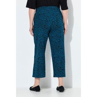 Ulla Popken Pantaloni 7/8 Jersey Gamba Larga Vita Elastica Tasche  