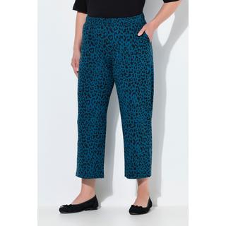 Ulla Popken Pantaloni 7/8 Jersey Gamba Larga Vita Elastica Tasche  