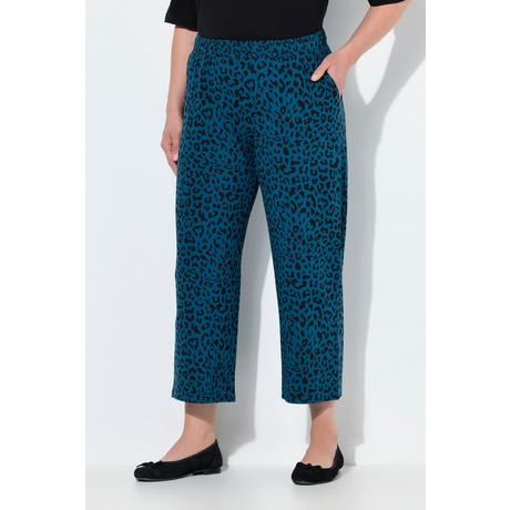 Ulla Popken Pantaloni 7/8 Jersey Gamba Larga Vita Elastica Tasche  