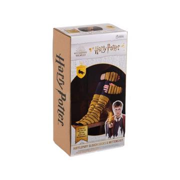 Harry Potter Strickset Fäustling und Socken Hufflepuff
