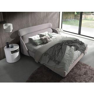 ANGEL CERDA Letto in tessuto grigio chiaro  