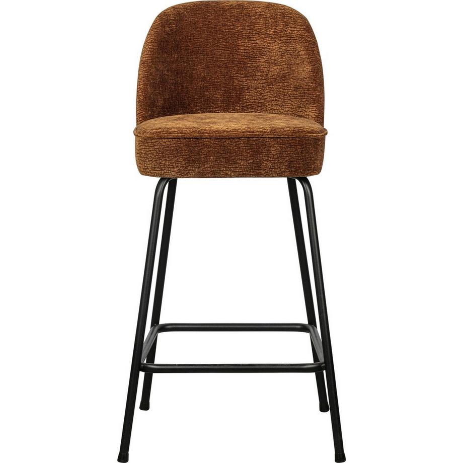 mutoni Chaise de bar Vogue 3D-Chenille brun moyen 65  