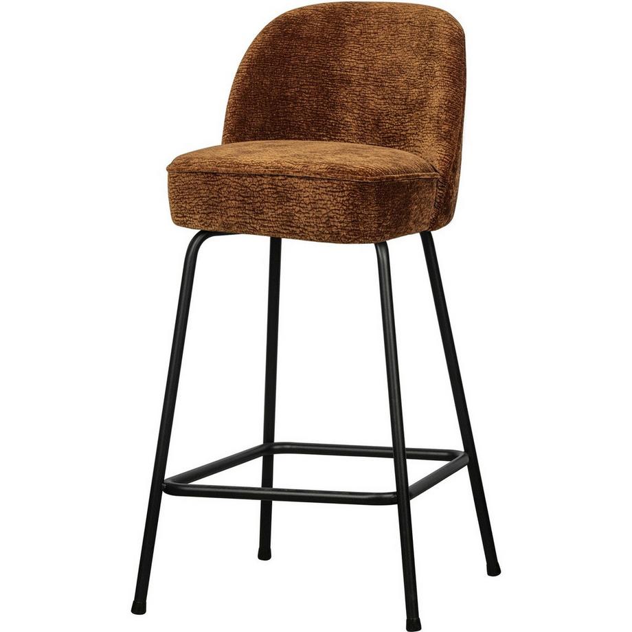 mutoni Chaise de bar Vogue 3D-Chenille brun moyen 65  