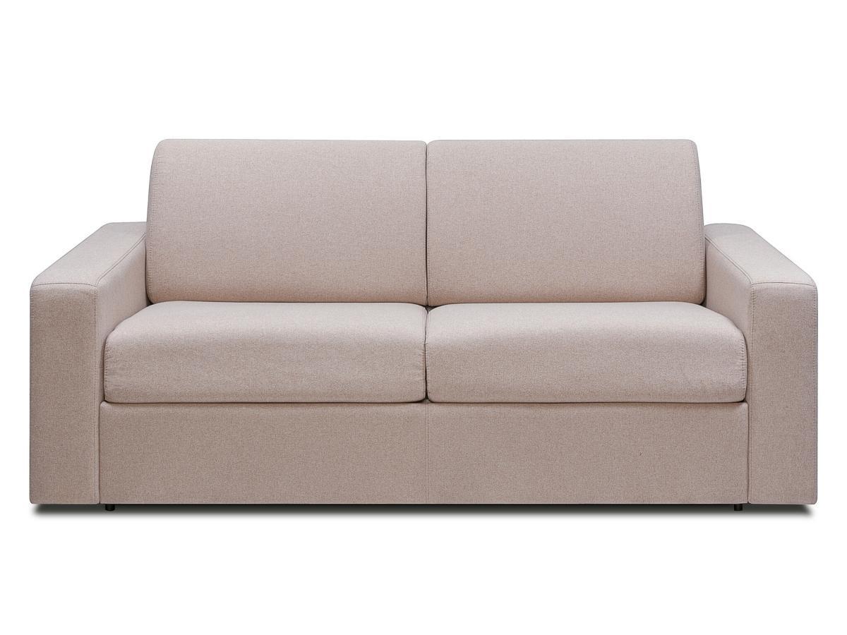 Vente-unique Sofa - 3-Sitzer - Mit Matratze - Stoff - Beige - COGLIO  