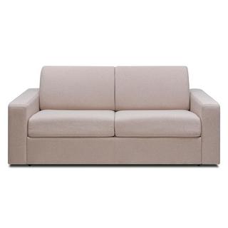 Vente-unique Canapé 3 places convertible express en tissu beige COGLIO  