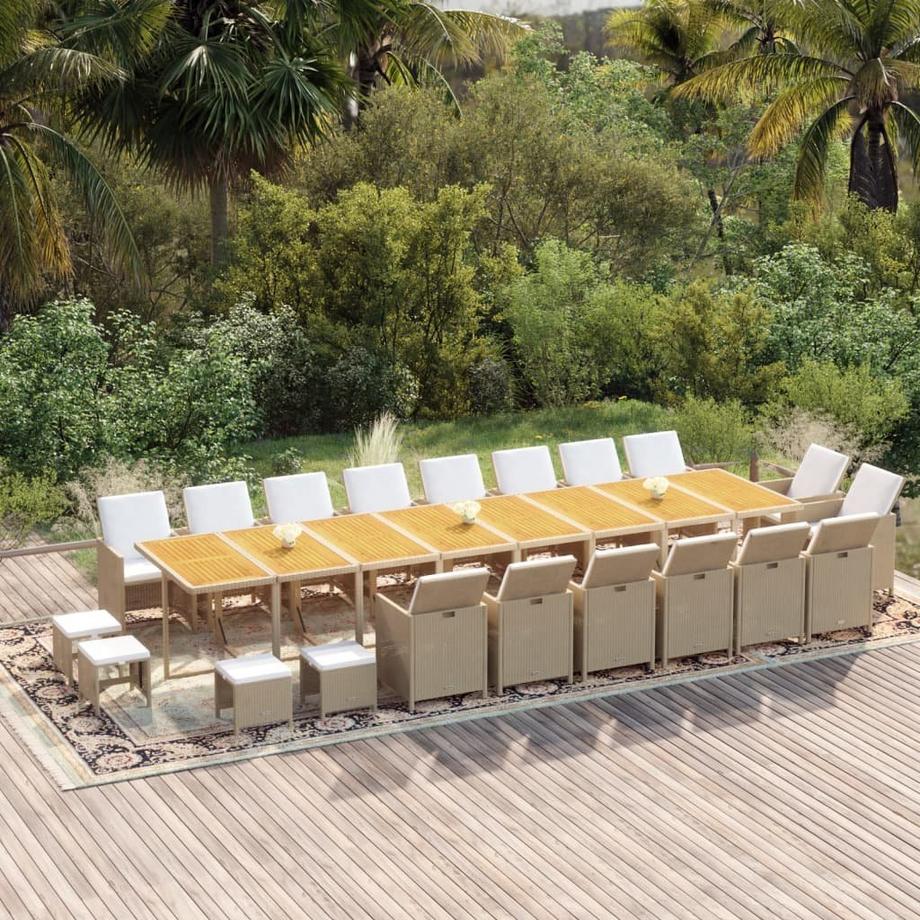 VidaXL set da pranzo da giardino  