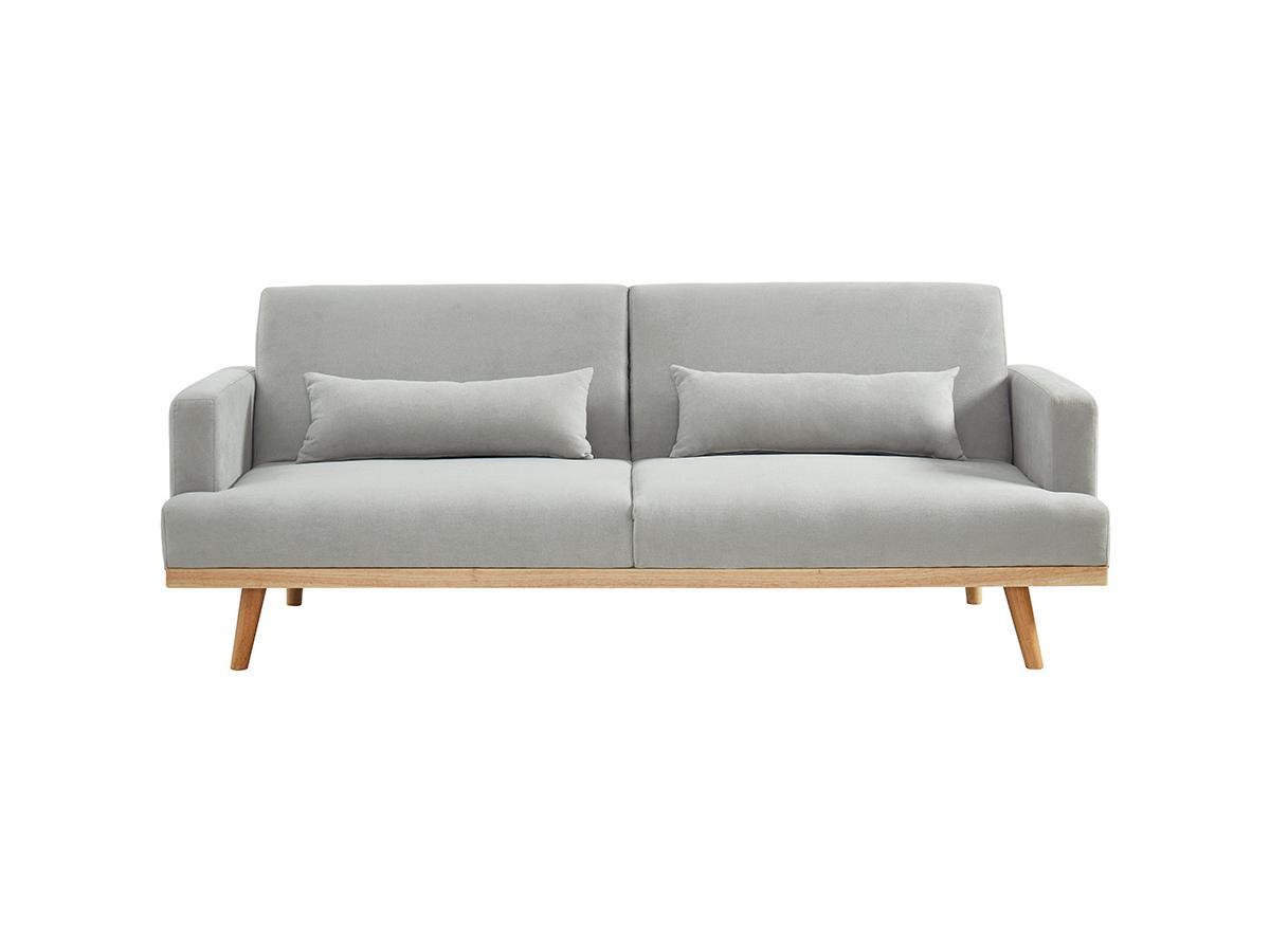 Vente-unique Schlafsofa Klappsofa 3Sitzer ESME Stoff  