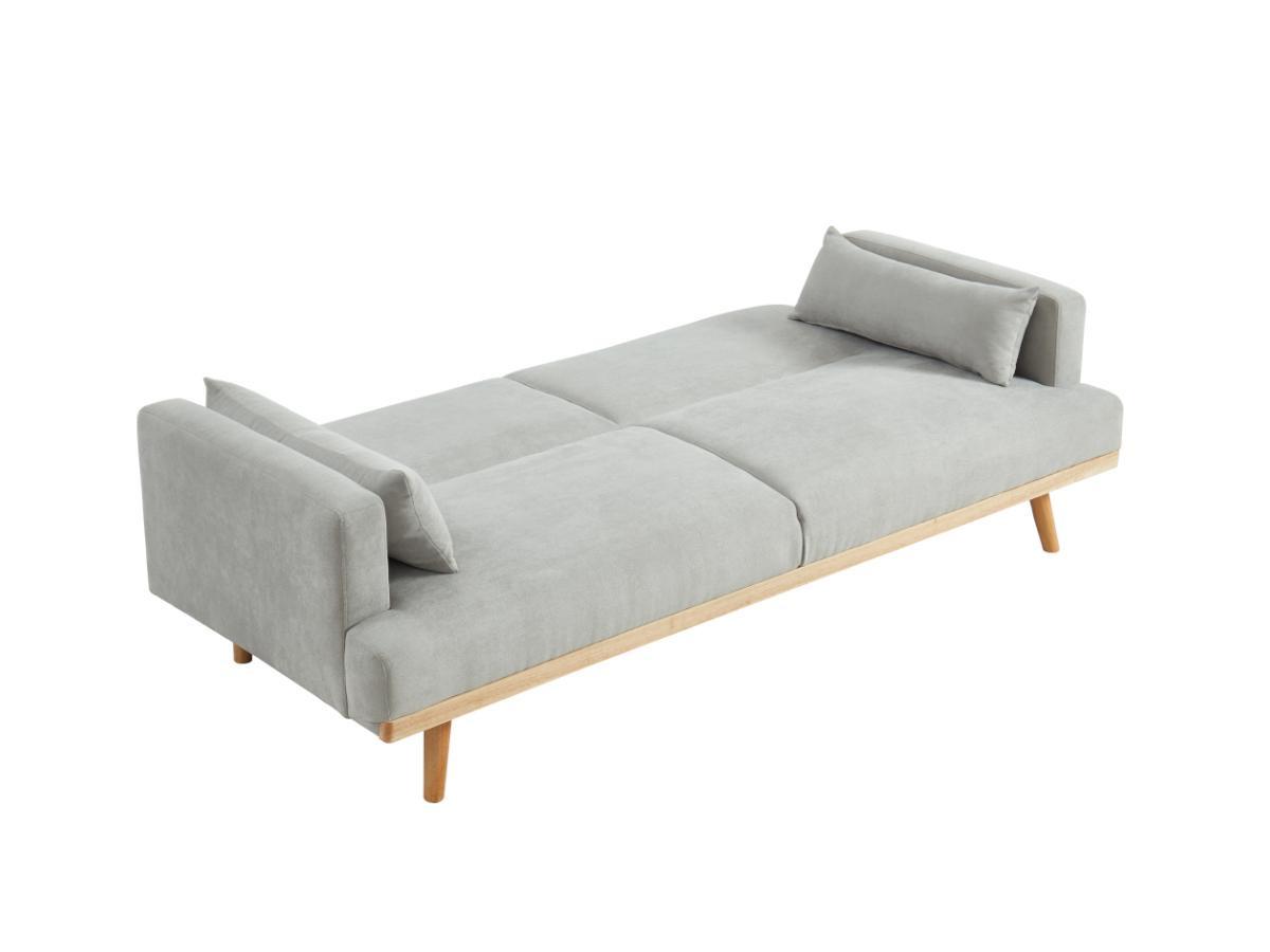 Vente-unique Schlafsofa Klappsofa 3Sitzer ESME Stoff  