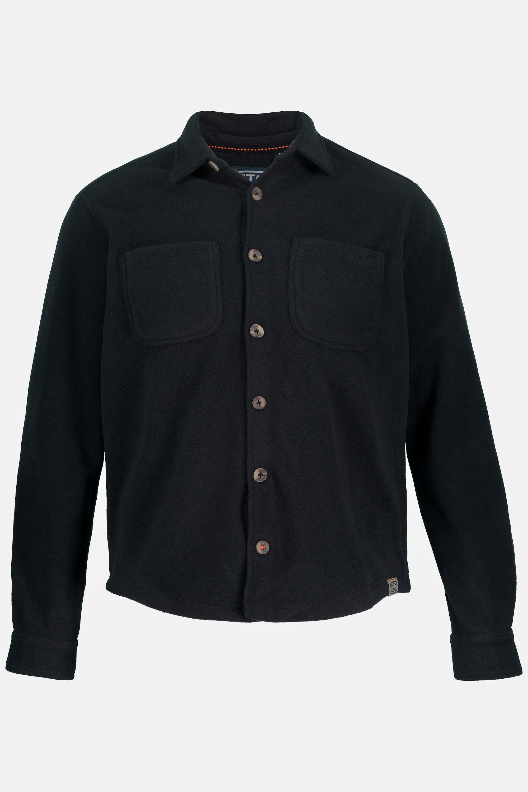 Sthuge  Hemd, Overshirt, Fleece, Langarm, Modern Fit, Kentkragen 