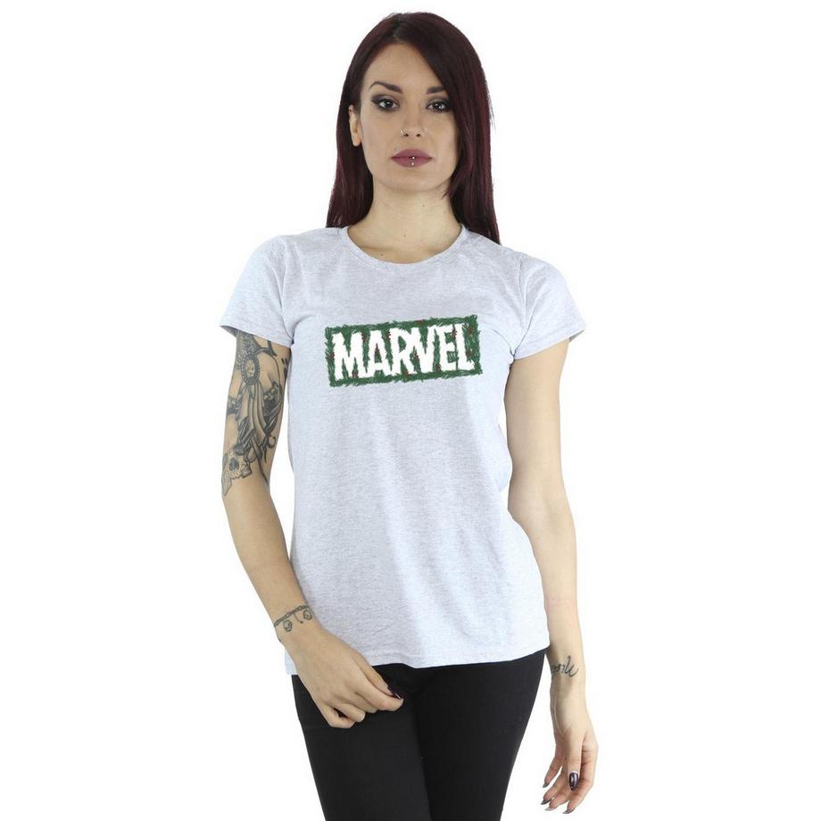 MARVEL Logo Stampa T-Shirt  