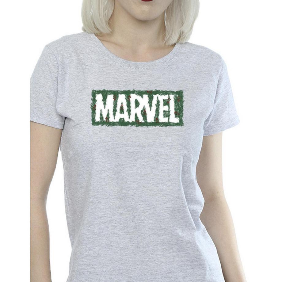 MARVEL Logo Stampa T-Shirt  