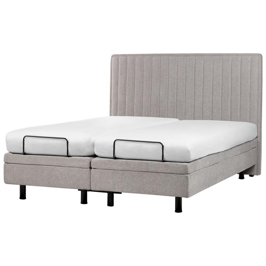 Beliani Letto regolabile en Tessuto Classico DUKE II  