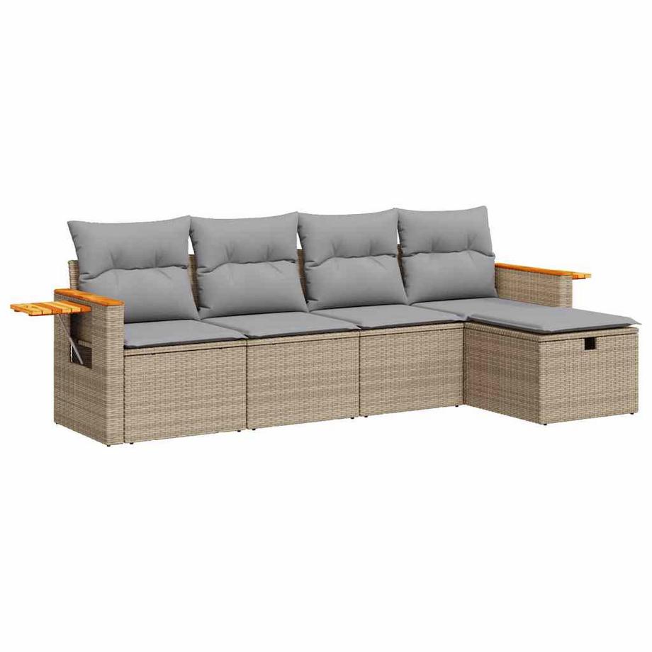 Gartensofa set poly-rattan
