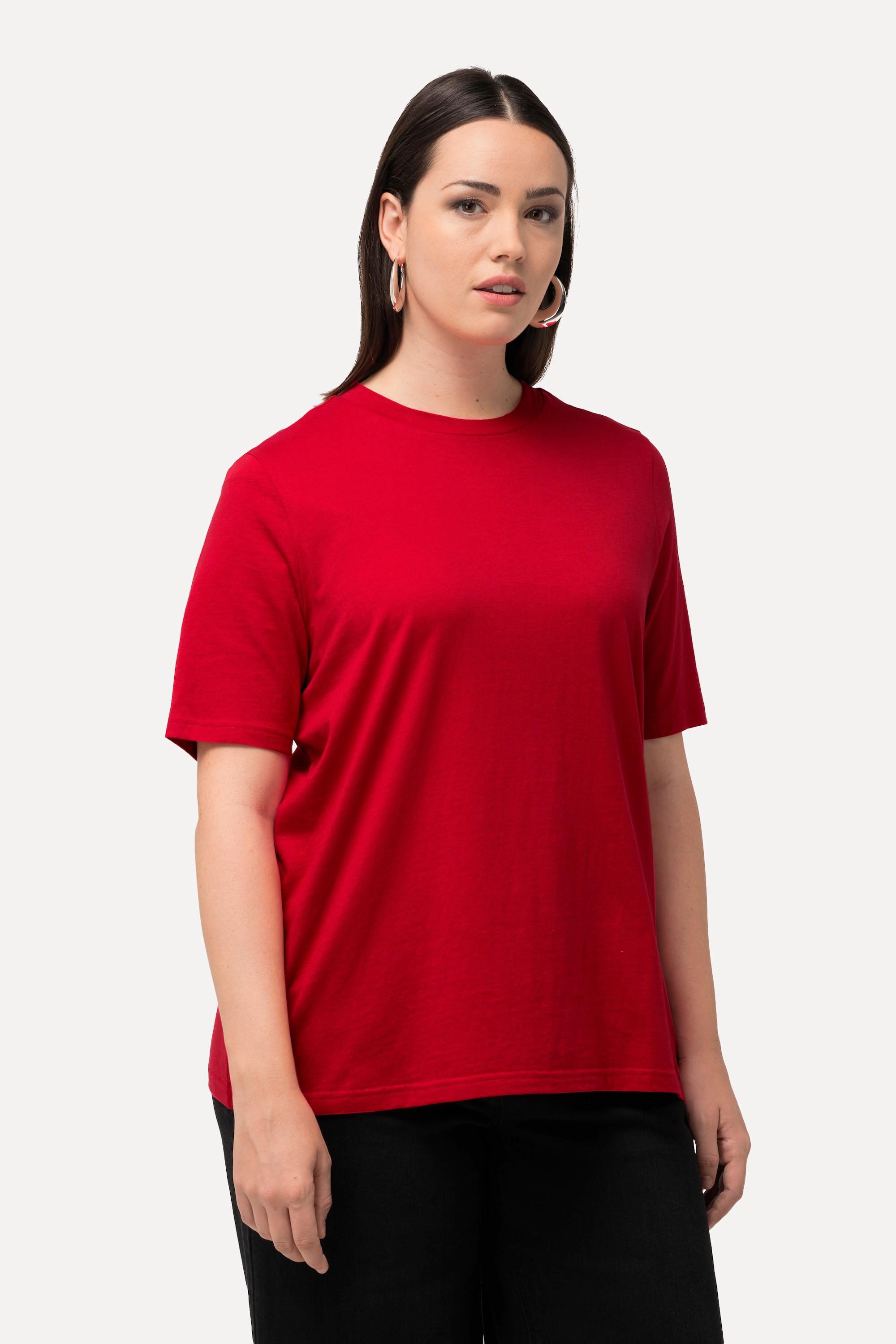 Ulla Popken  T-Shirt, Classic, Stehkragen, Halbarm 