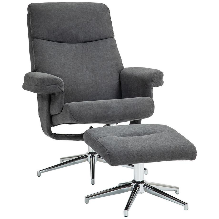 Fauteuil relaxant avec tabouret
