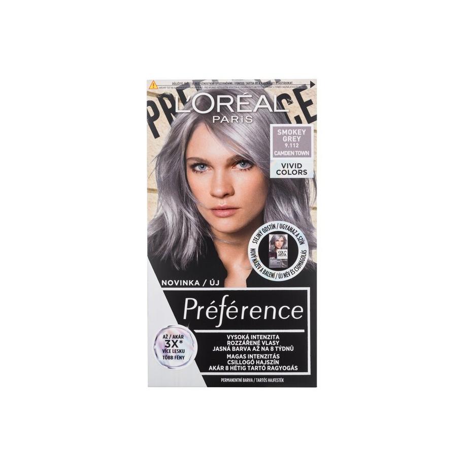 L'Oréal Paris  L'Oréal Paris - Préférence Vivid Colors 9,112 Smokey Grey - For Women, 60 ml 