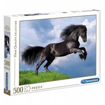 Puzzle Fresian Black Horse (500Teile)