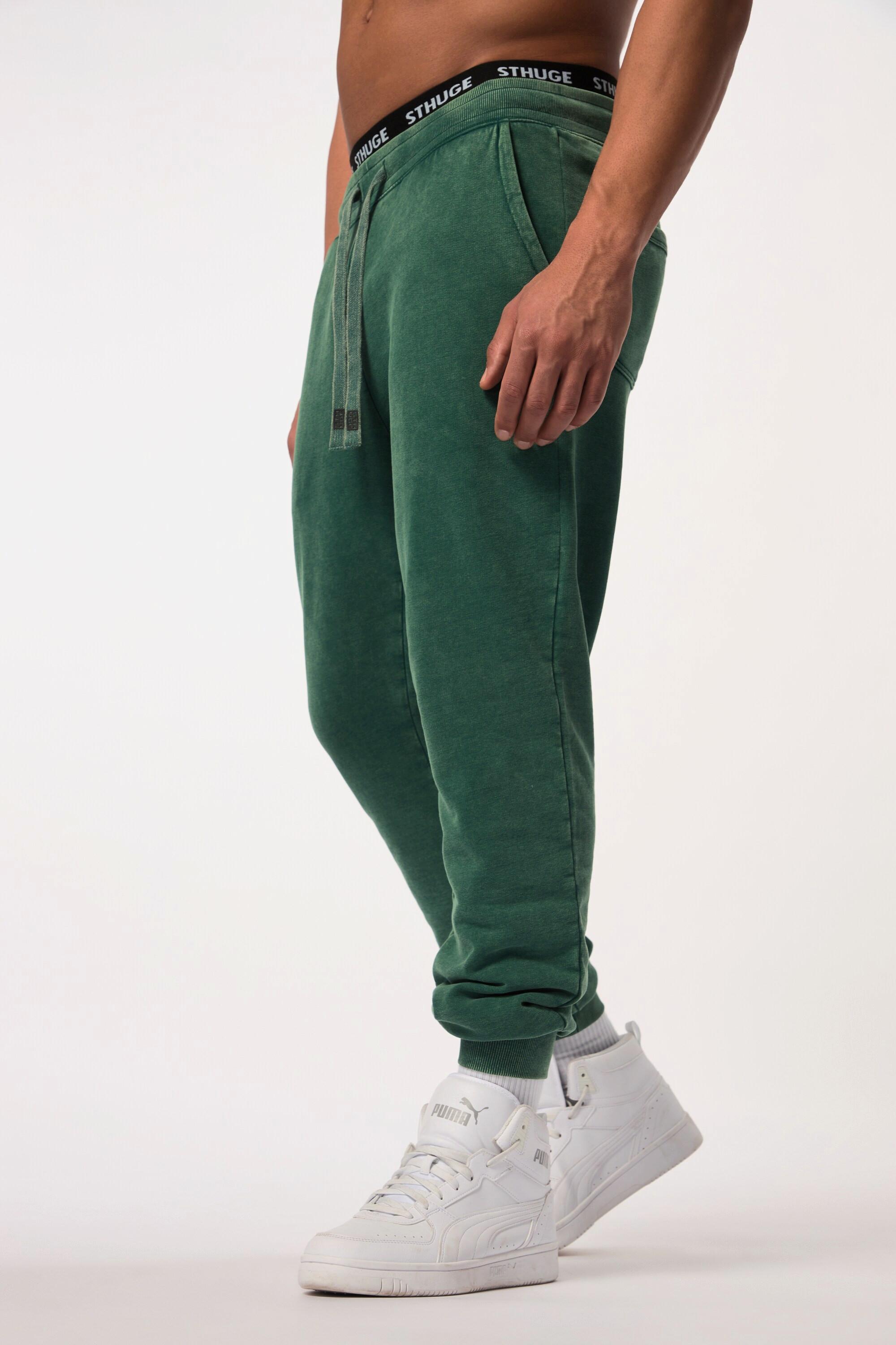 Sthuge  Pantalon en molleton STHUGE, look vintage. Taille élastique et coupe Modern Fit. Jusqu'au 8 XL 