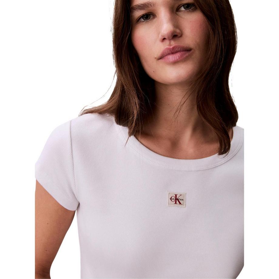 Calvin Klein  Kurzes Top, Gewebter Stoff 