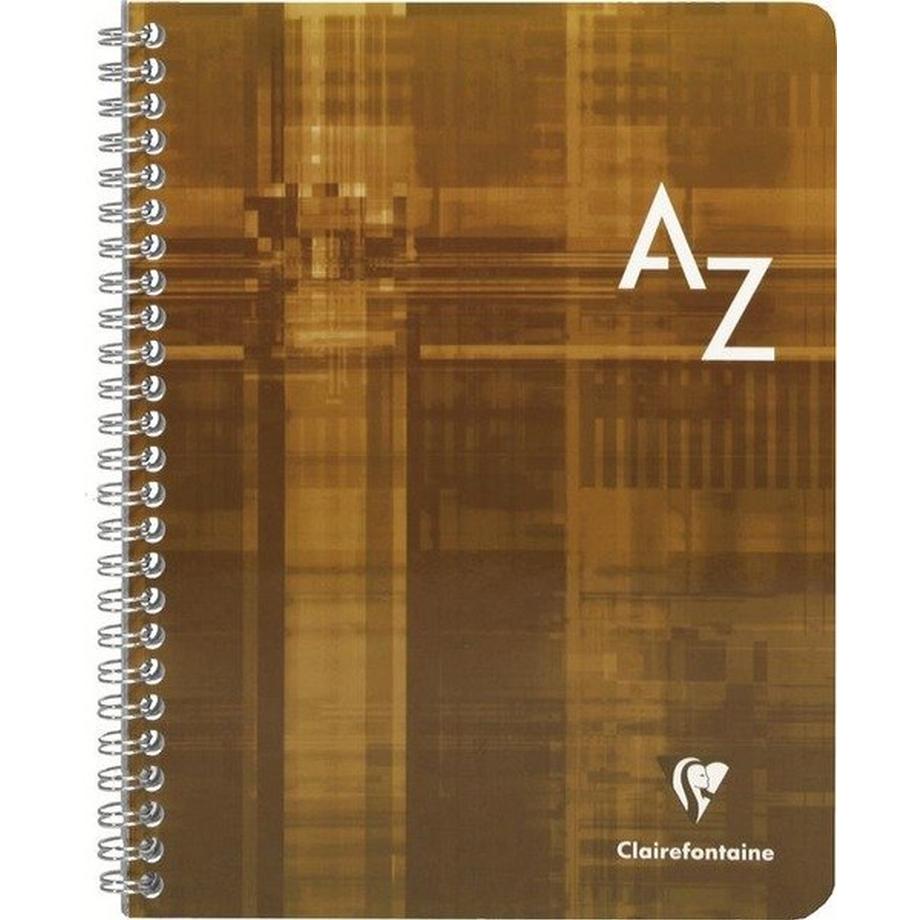 CLAIREFONTAINE Spiralheft mit Index ass. A5 8549 5mm 90 Blatt