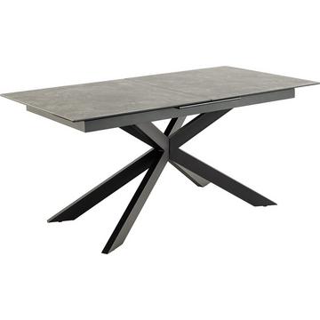 Table à manger Isolde vitrocéramique noire extensible 210