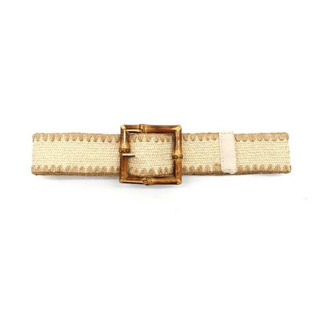 VIMODA Ceinture Tressée avec Boucle en Bambou  