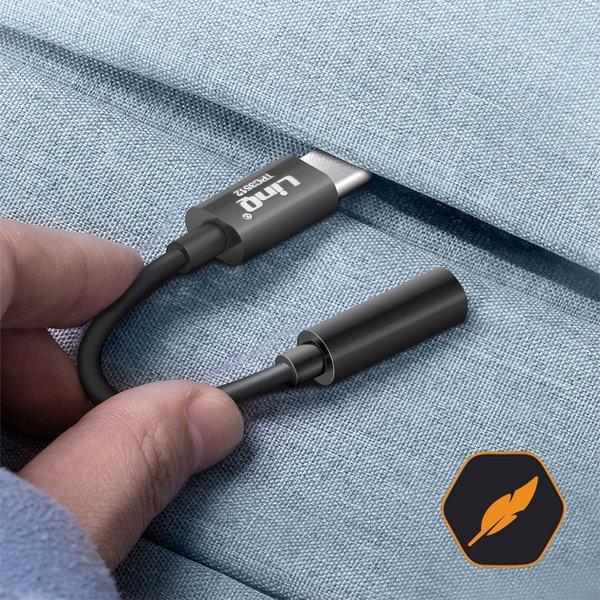 Avizar  Adaptateur USB C/Jack 3.5mm LinQ Noir 