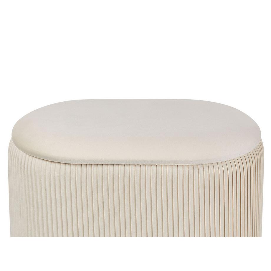 Beliani Pouf contenitore en Velluto Minimalista RICHLAND  