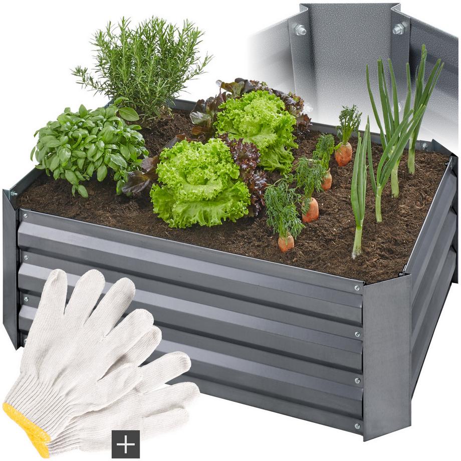 Hochbeet Valeriana aus verzinktem Stahl witterungsbeständig