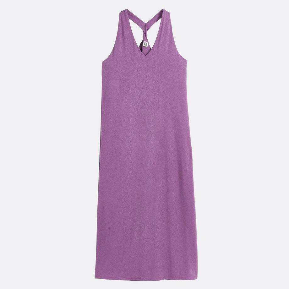 La Redoute Collections Abito Lungo Senza Maniche Lino Viscosa  
