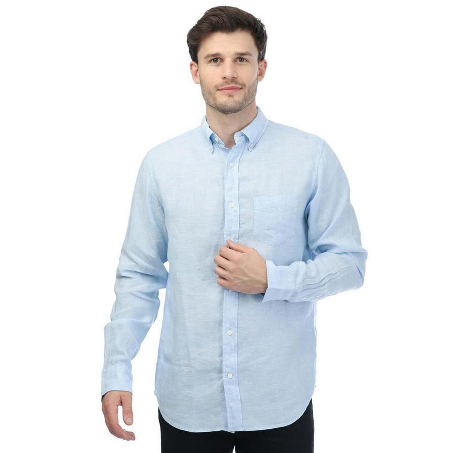 GANT Camicia Ricamata Regular Fit Maniche Lunghe Colletto Button Down  