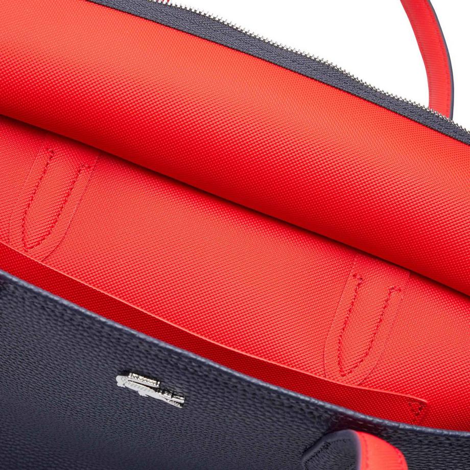 LACOSTE Anna Petit Piqué Zipped Shopping Bag  
