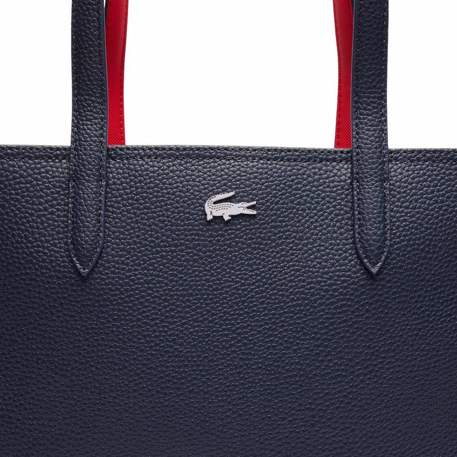 LACOSTE Anna Petit Piqué Zipped Shopping Bag  