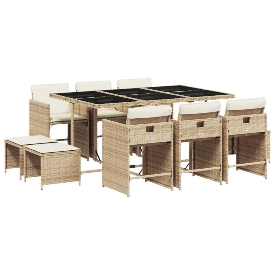 set da pranzo da giardino Polirattan