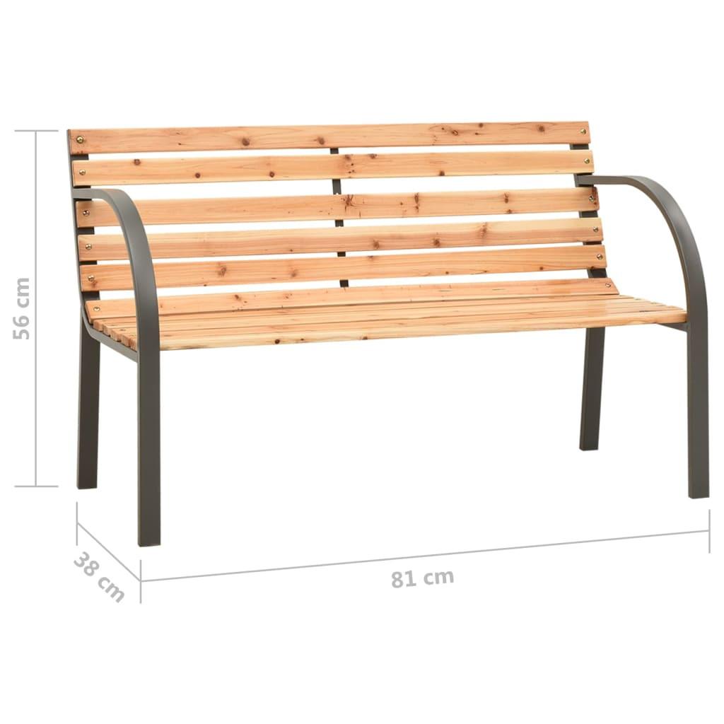 VidaXL Banc de jardin bois  