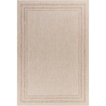 Tapis d'Extérieur/Intérieur Aspect Jute Beige/Ivoire