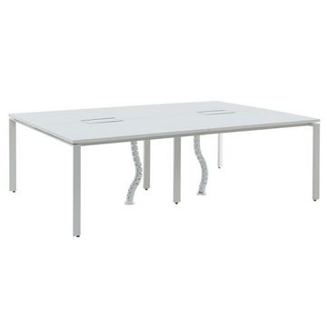Schreibtisch Bench-Tisch für 4 Personen - L. 120 cm - Weiß - DOWNTOWN