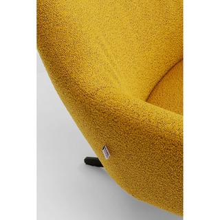 KARE Design Fauteuil pivotant Mimi jaune  