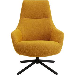 KARE Design Fauteuil pivotant Mimi jaune  