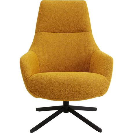 KARE Design Fauteuil pivotant Mimi jaune  