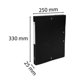 Exacompta Boite de Classement Exabox Dos 25mm polypropylène 7/10e OPAK - A4 - x 8  