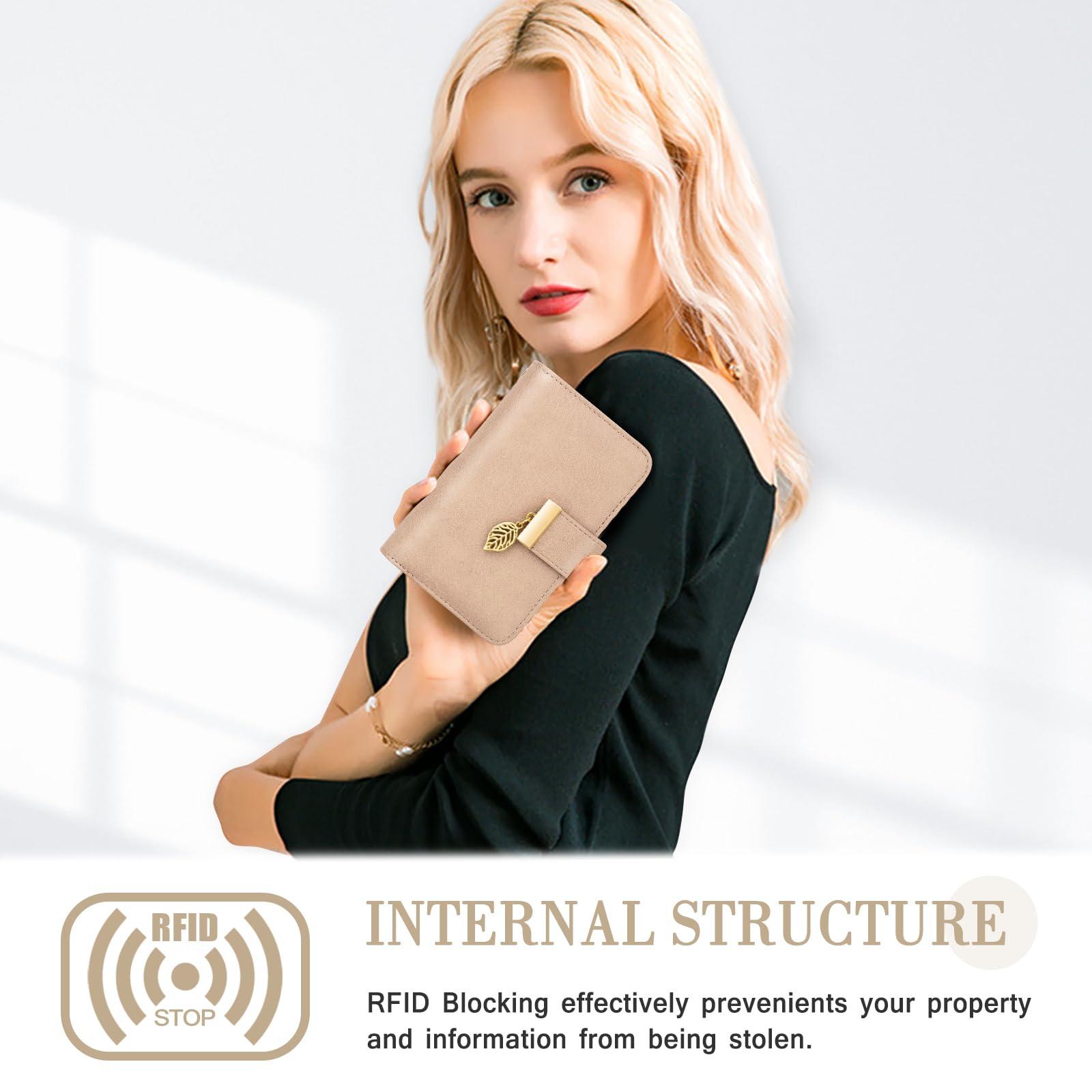 Only-bags.store Portafoglio in pelle con protezione RFID 18 scomparti per carte catena con cerniera e cordino  